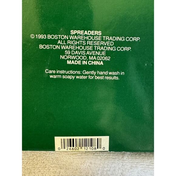 Vtg 1994 Christmas Spreaders by Boston Warehouse Set of 4 Holiday Festive New - Picture 5 of 5